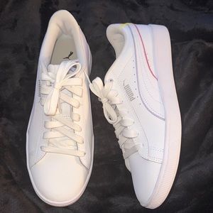 White Pumas Size 8